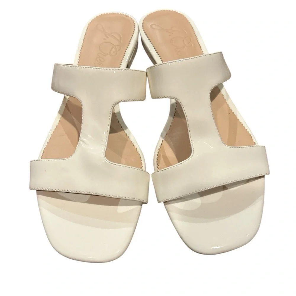 J.Crew Hazel cutout sandals in patent leather